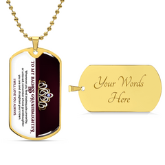 My Badass Granddaughter - Dog Tag Necklace